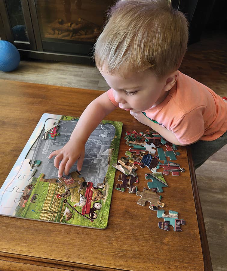Happy Hens (tray) 35-Piece Cobble Hill Puzzle