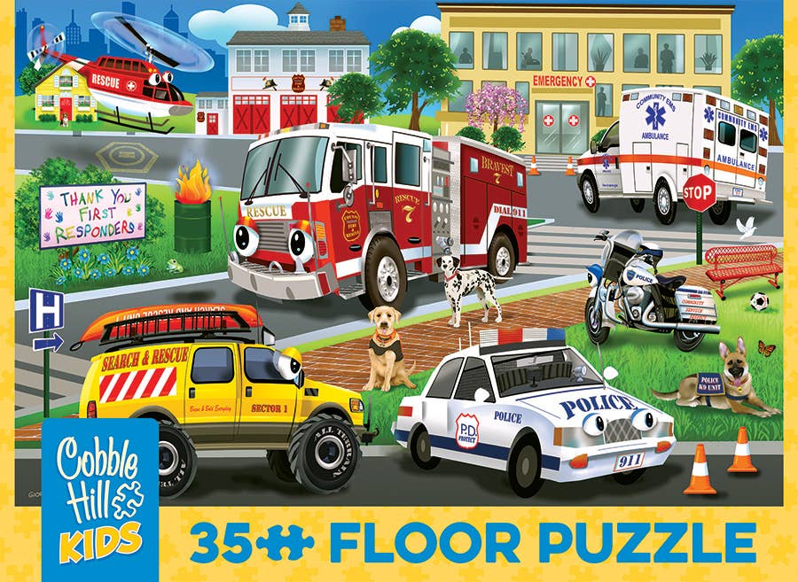 First Responders (35pc) Floor Puzzle - Ages 3+