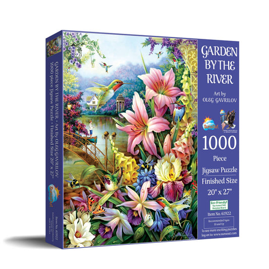 1379 Garden by the River 1000 pc Puzzle