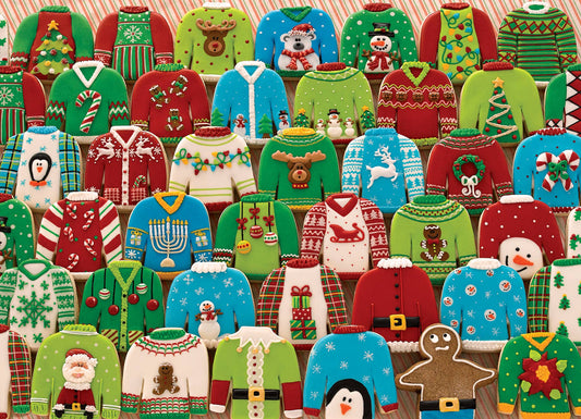 Ugly Xmas Sweaters 1000-Piece Cobble Hill Puzzle