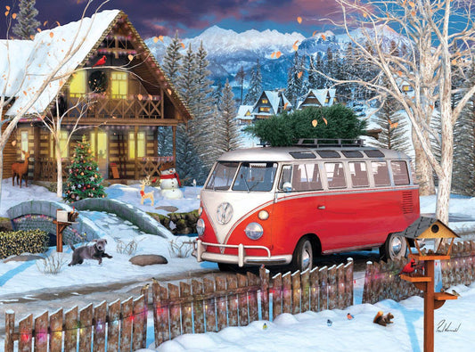 VW Christmas Bus Tin