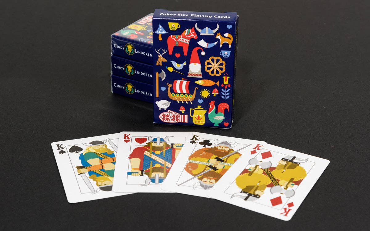 Nordic Deck - Navy - Poker Size Playing Cards