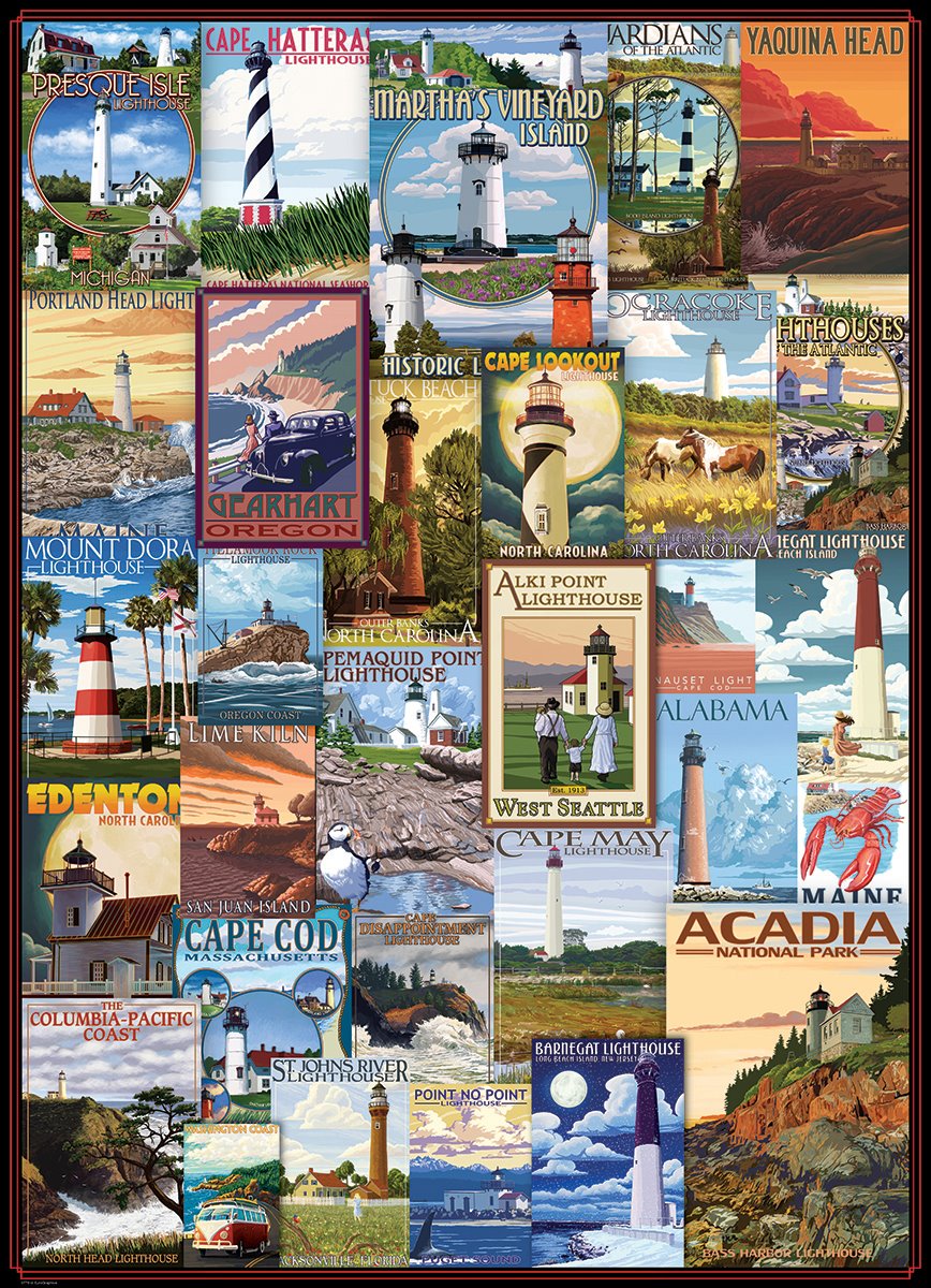 Lighthouses Vintage Posters