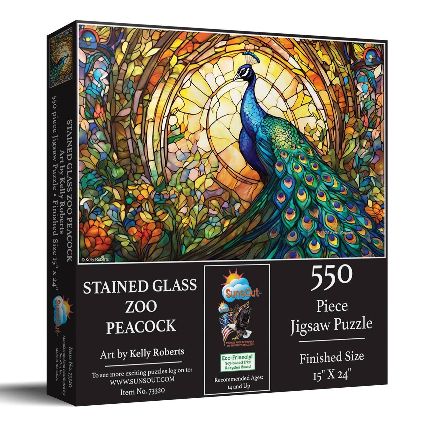 1271 SG Zoo - Peacock 550 pc Puzzle