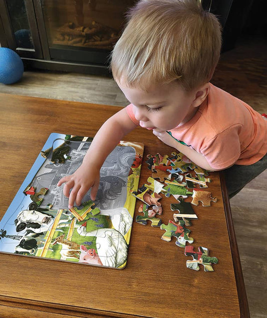 Farmyard Welcome (tray) 35-Piece Puzzle