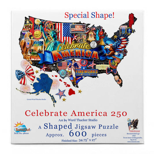 5002 Celebrate America 250 - USA Shape