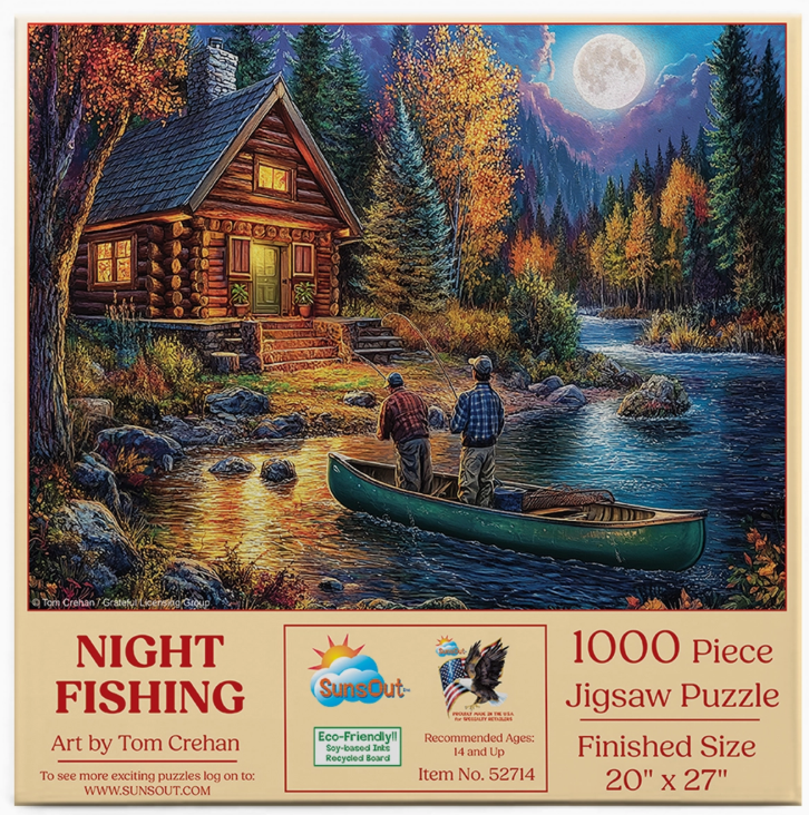 Night Fishing ā 1000 Piece Jigsaw Puzzle