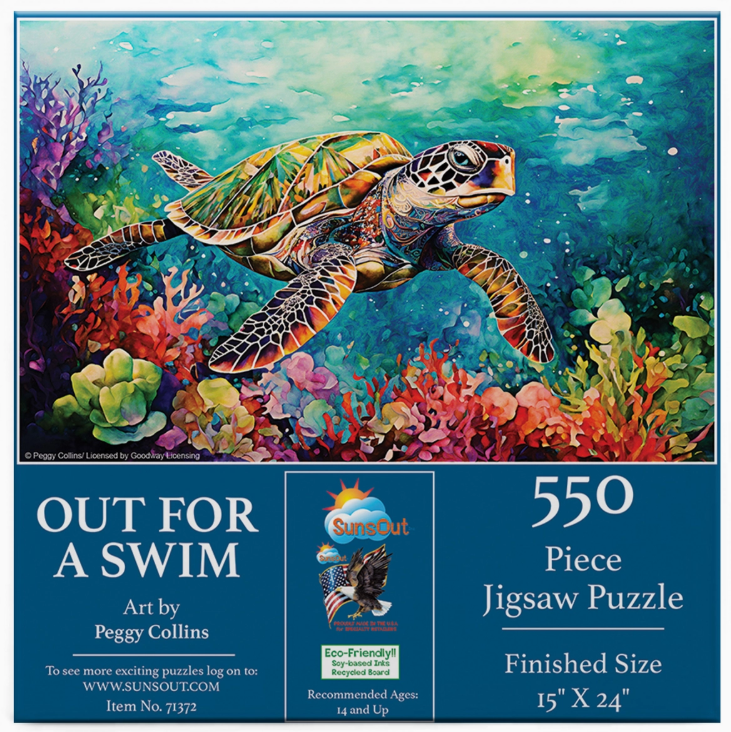 Out for a Swim 550 piece puzzle