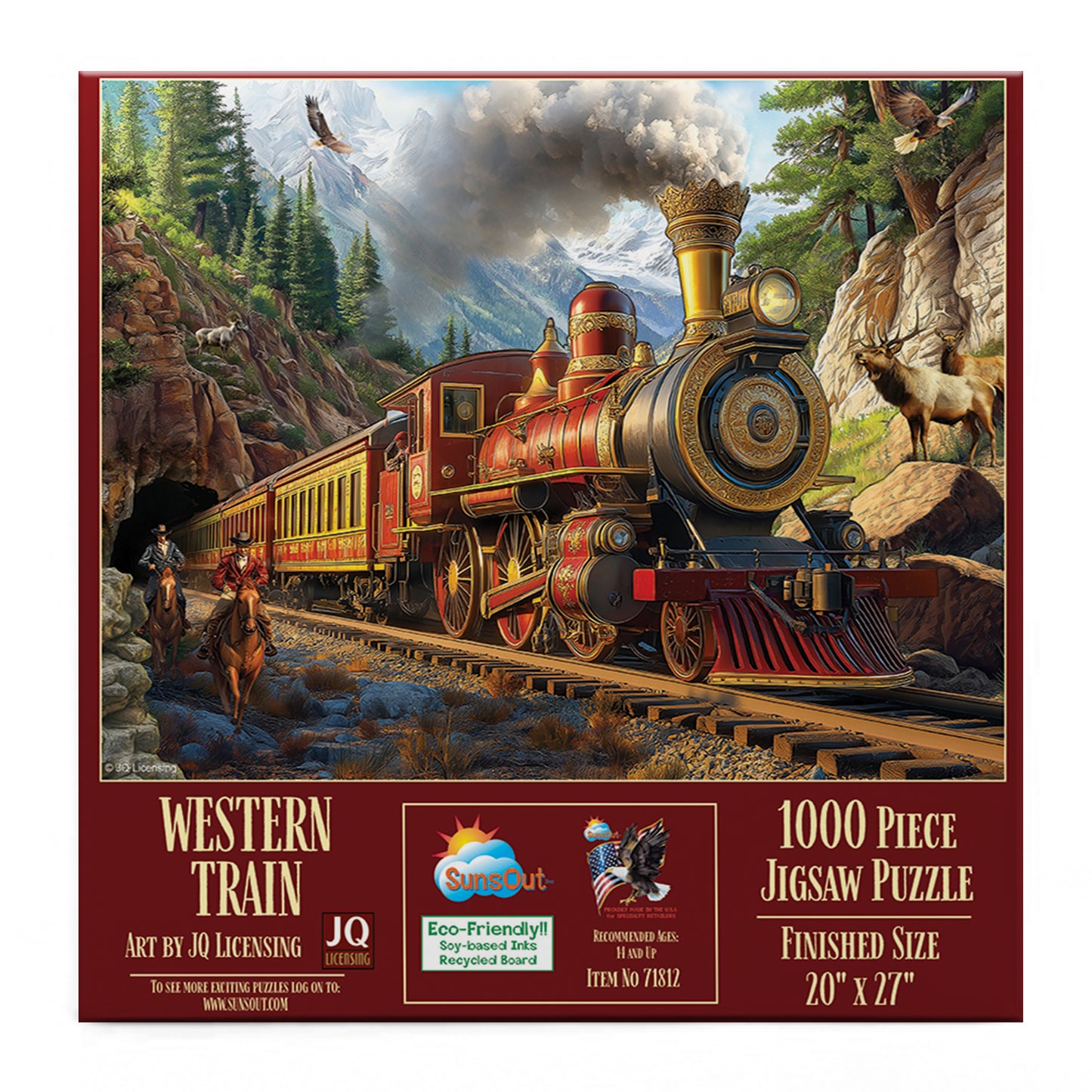 Western Train 1000 Piece