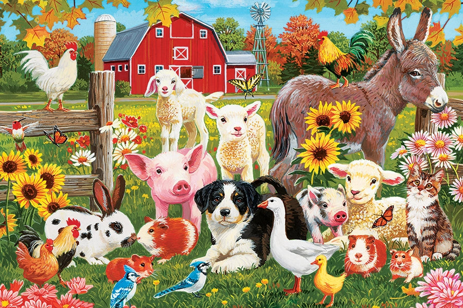 Farmyard Greetings (35-Piece) Cobble Hill Floor Puzzle