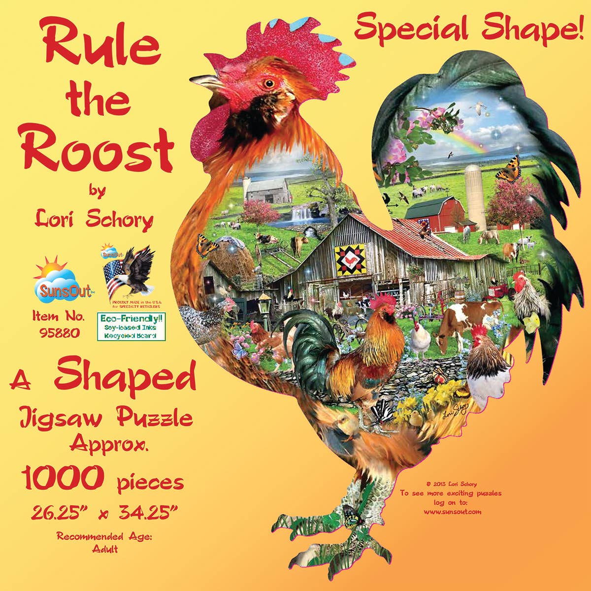 0313 Rule the Roost SHAPED Puzzle
