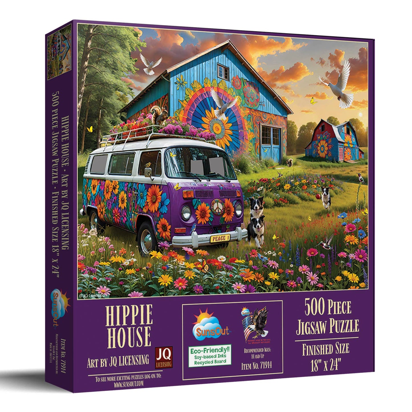 1219 Hippie House 500 pc Puzzle