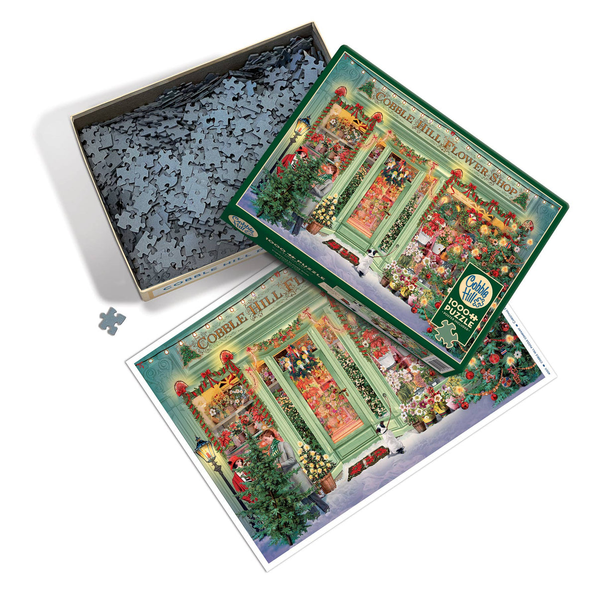 Christmas Flower Shop 1000-Piece Cobble Hill Puzzle