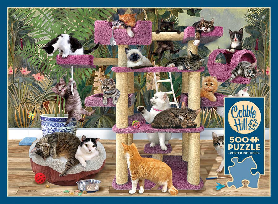 Jungle Cats 500-Piece Cobble Hill Puzzle