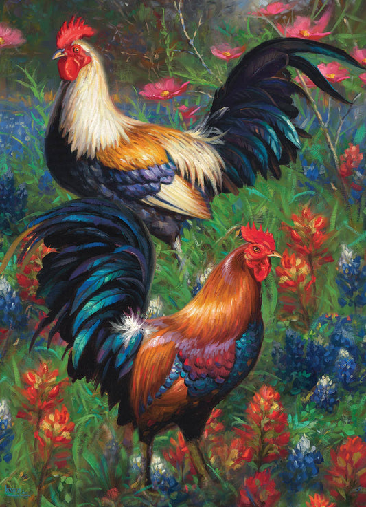 Roosters 1000-Piece Cobble Hill Puzzle