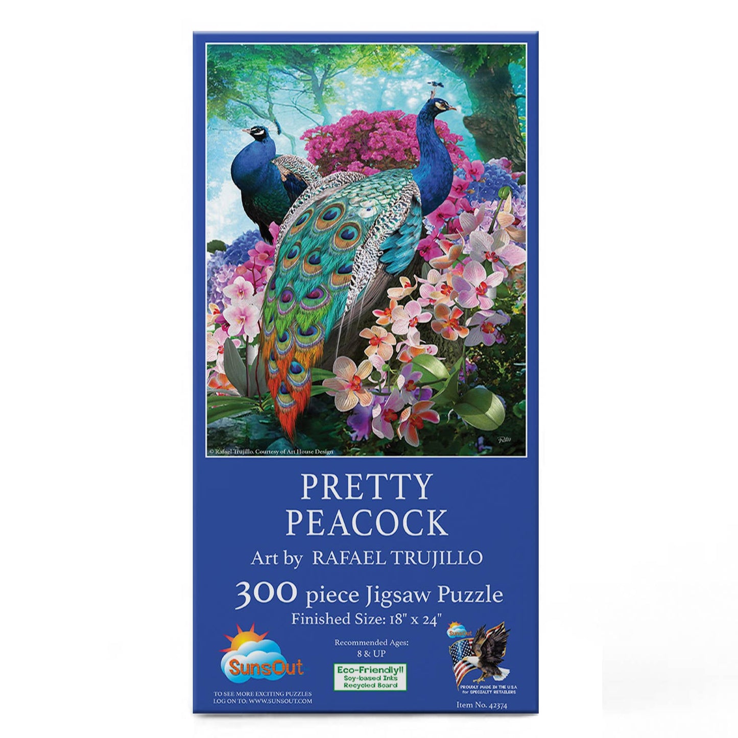 0640 Pretty Peacock 300 pc Puzzle