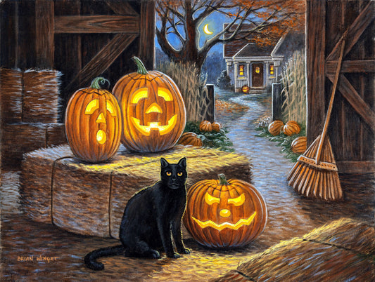 0684 Cat O Lantern 500 pc Puzzle