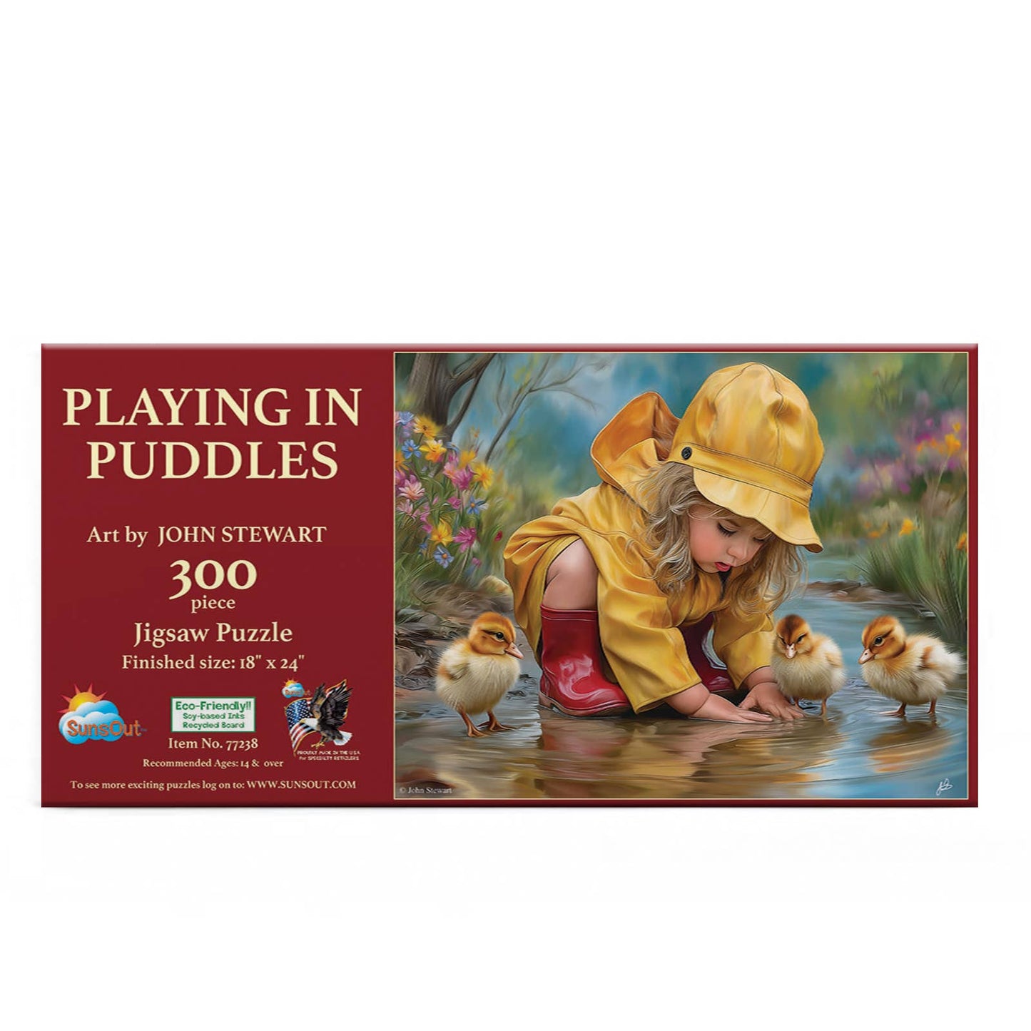 886 Playing in Puddles 300 pc Puzzle