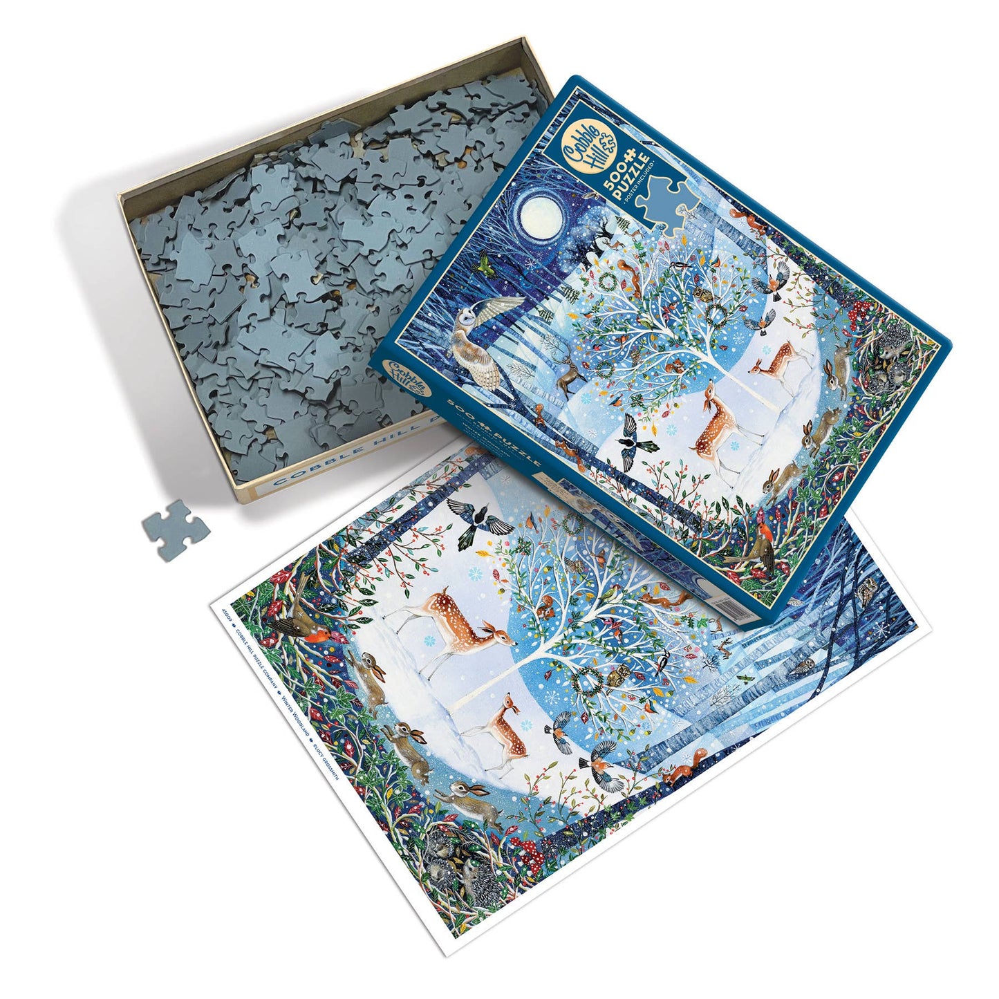 Winter Woodland 500-Piece Cobble Hill Puzzle