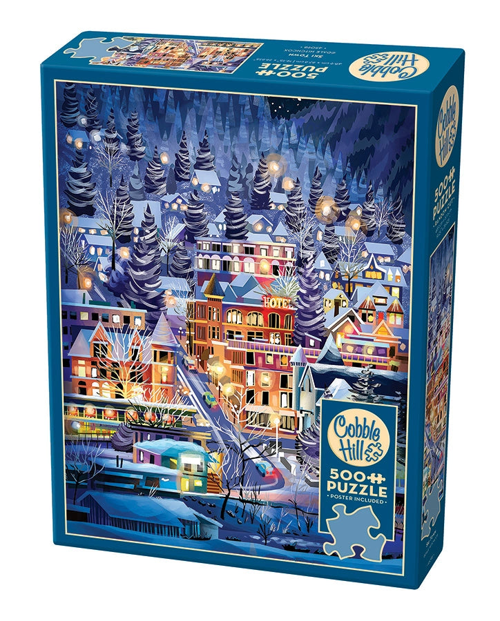Ski Town 500-Piece Cobble Hill Puzzle