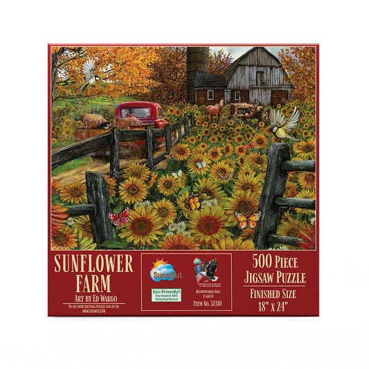 Sunflower Farm 500 Pc Puzzle