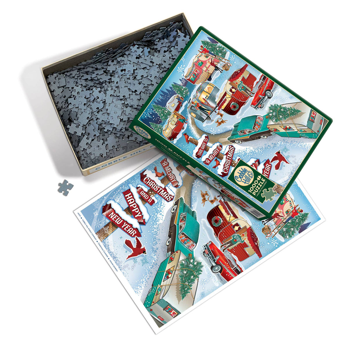 Christmas Campers 1000-Piece Cobble Hill Puzzle