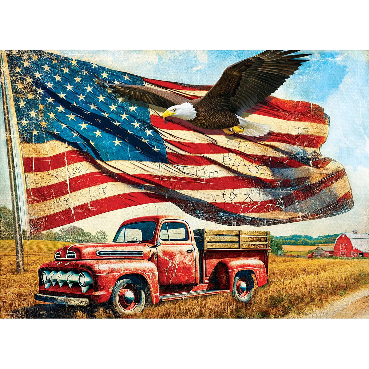 Waving Flag USA