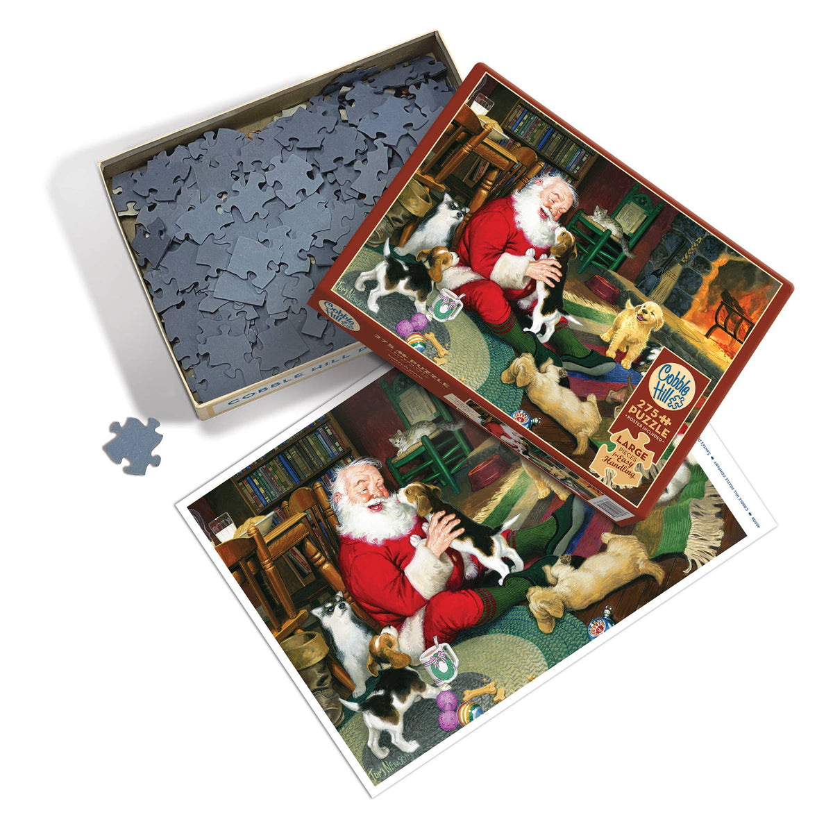 Santa's Playtime 275-Piece Cobble Hill Puzzle
