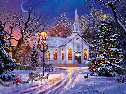The Old Christmas Church 1000 pc Puzzle