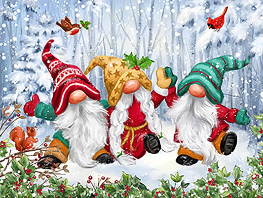 Three Winter Gnomes 300 pc Puzzle