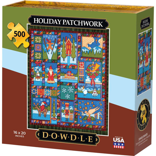 Holiday Patchwork | 500 Piece Dowdle Jigsaw Puzzle