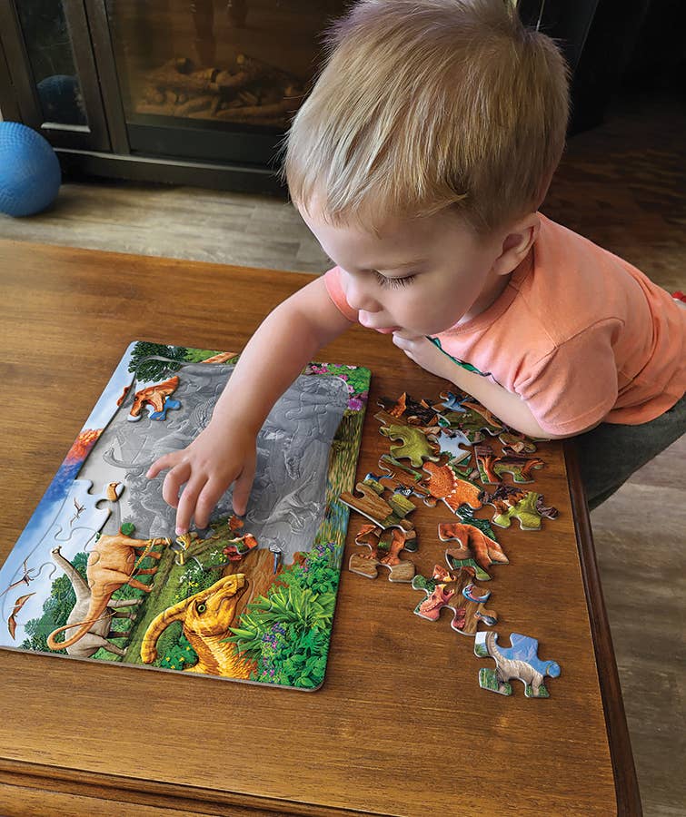 Triceratops & Friends (Tray) 35-Piece Cobble Hill Puzzle