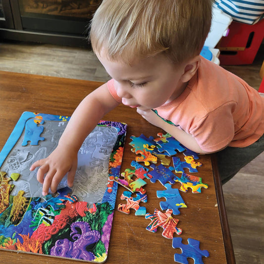 Undersea Turtle (Tray) 35-Piece Cobble Hill Puzzle