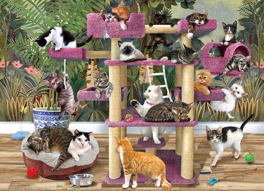 Jungle Cats 500-Piece Cobble Hill Puzzle