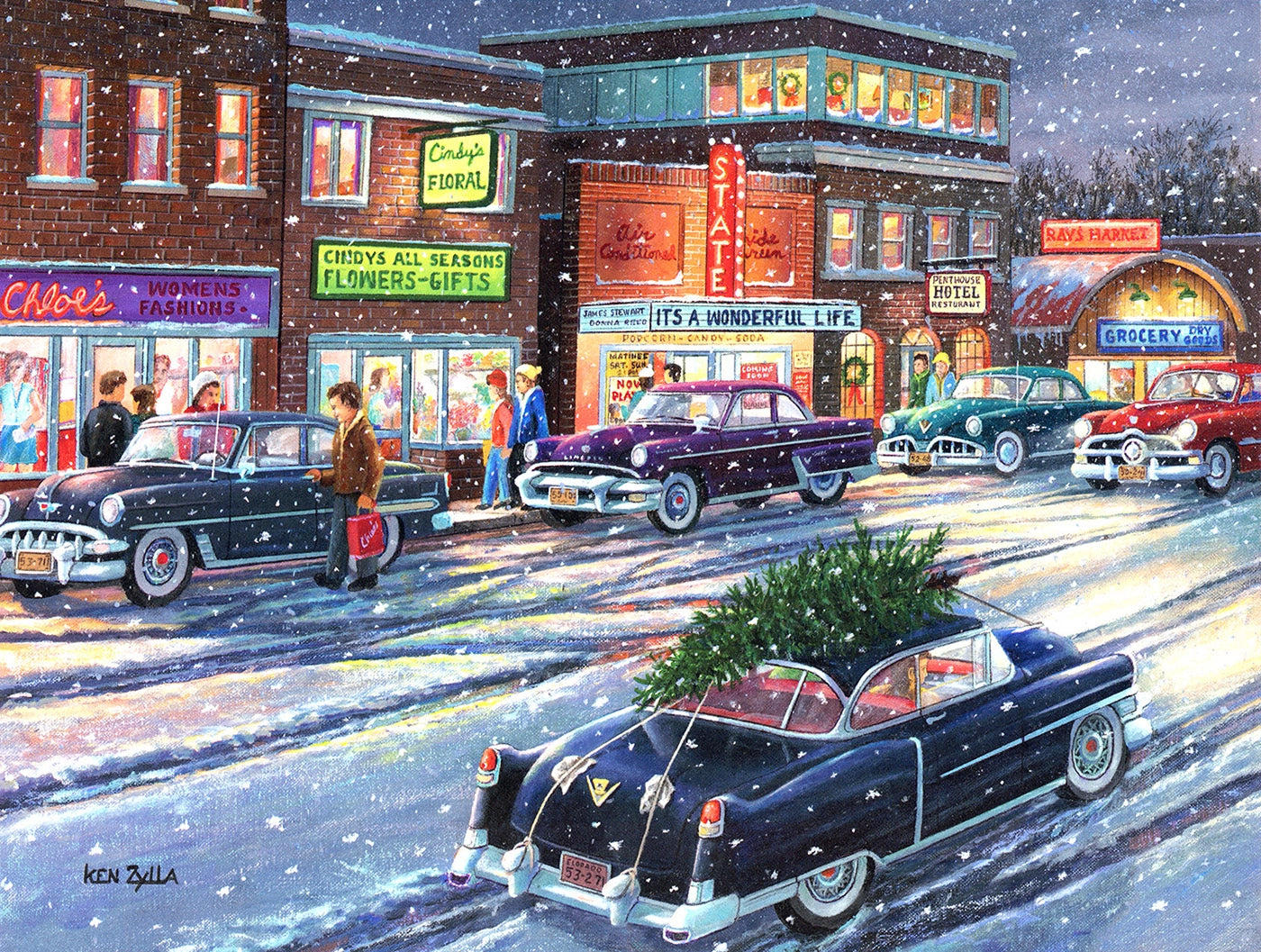 Twilight On Main 500 Pc Puzzle