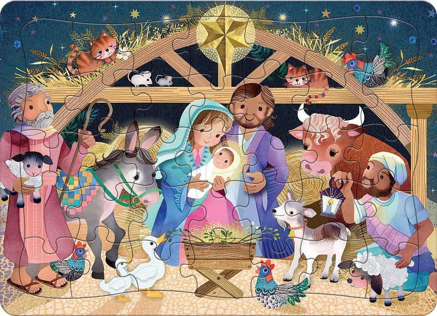 A Child Is Born (Tray) 35-Piece Cobble Hill Puzzle