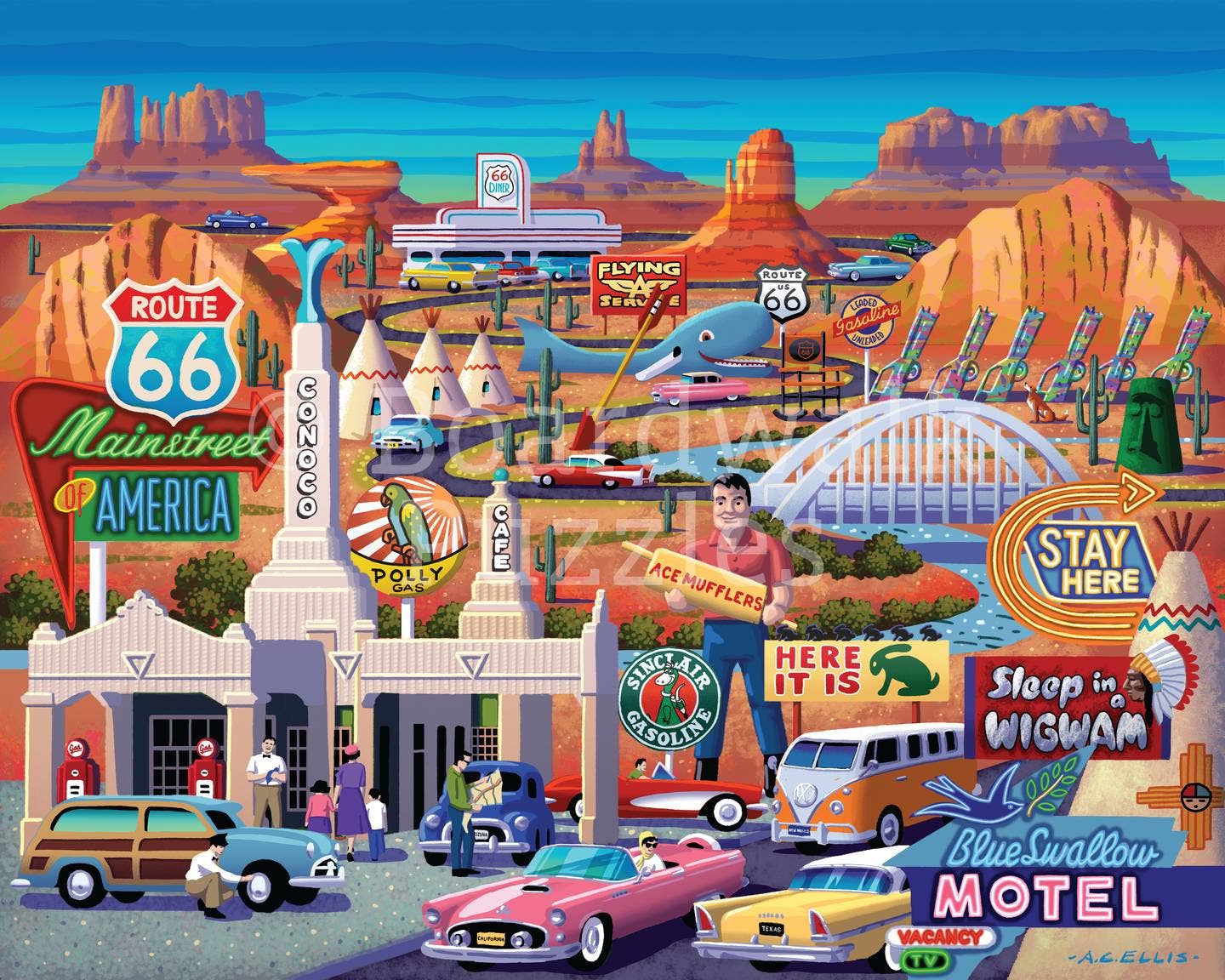 Route 66 - Personal Puzzle - 210 Piece