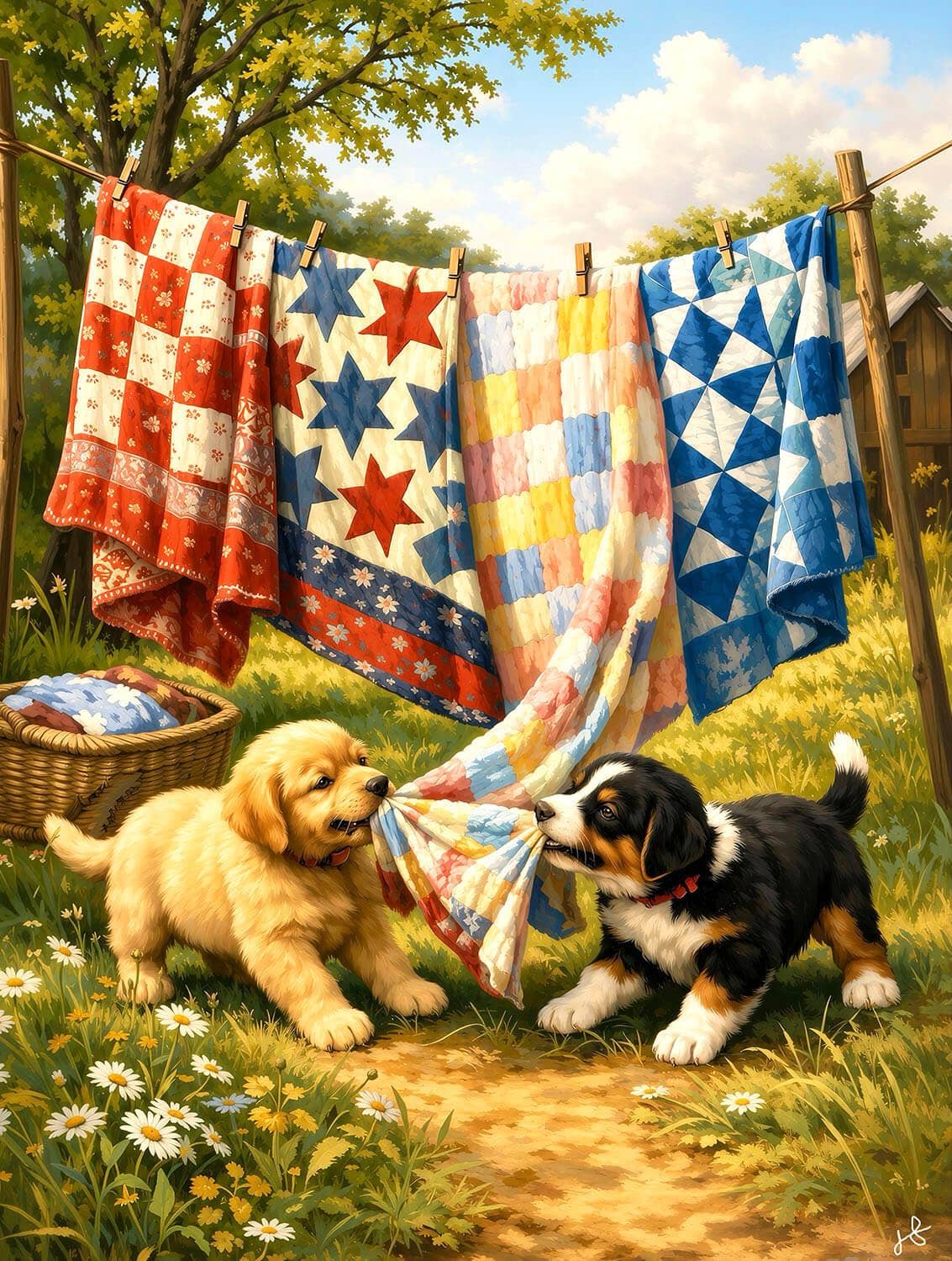 Laundry Helpers 500 pc Jigsaw Puzzle