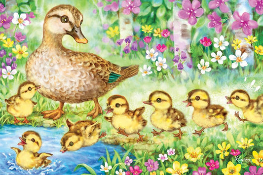 Ducklings (35-Piece) Cobble Hill Floor Puzzle