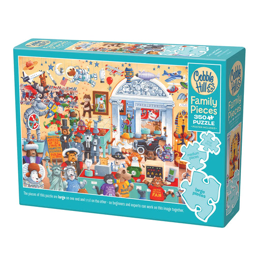 Cats and Dogs Museum (Family) 350 Piece Cobble Hill Puzzle