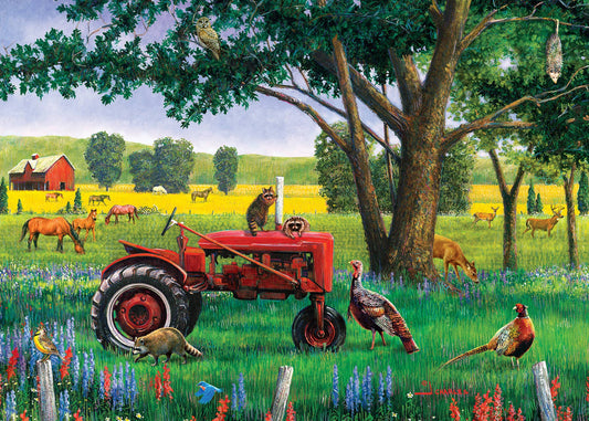 Red Tractor (tray) 35-Piece Cobble Hill Puzzle