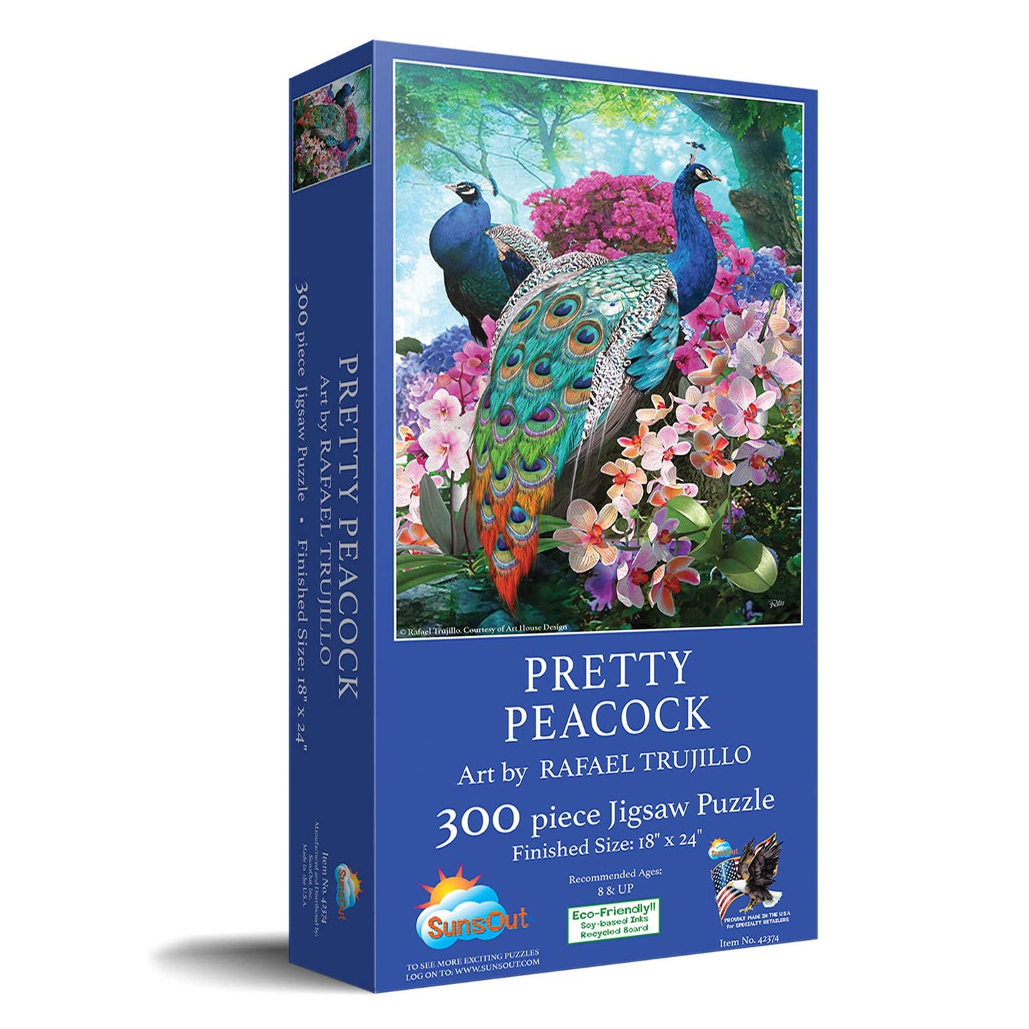 0640 Pretty Peacock 300 pc Puzzle