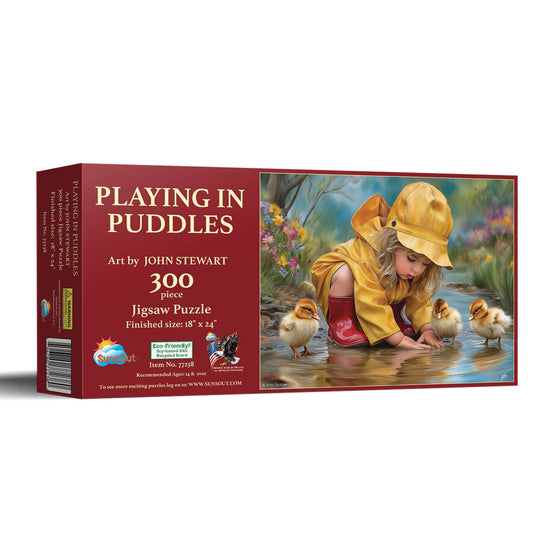 886 Playing in Puddles 300 pc Puzzle