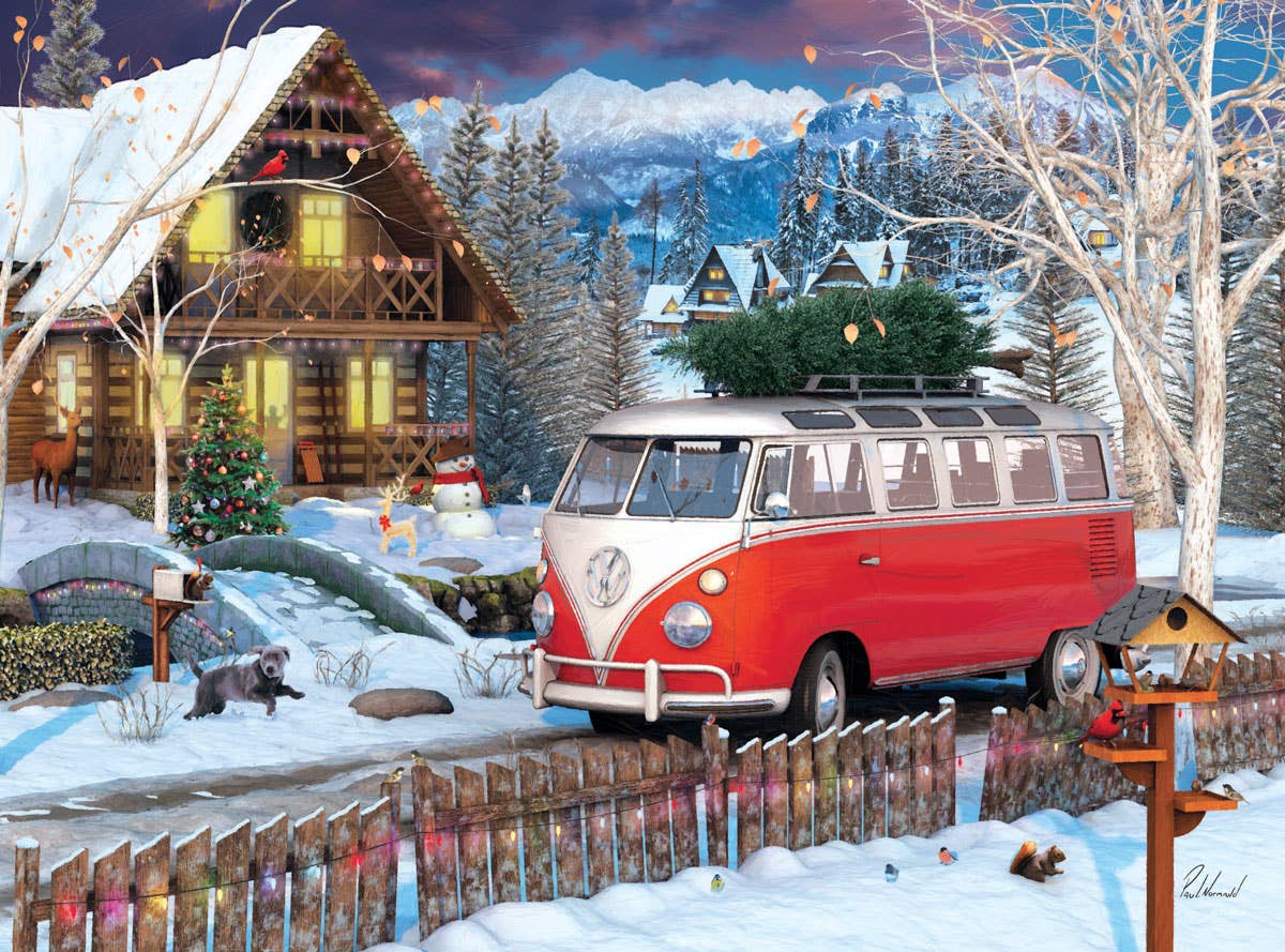 VW Christmas Bus Tin