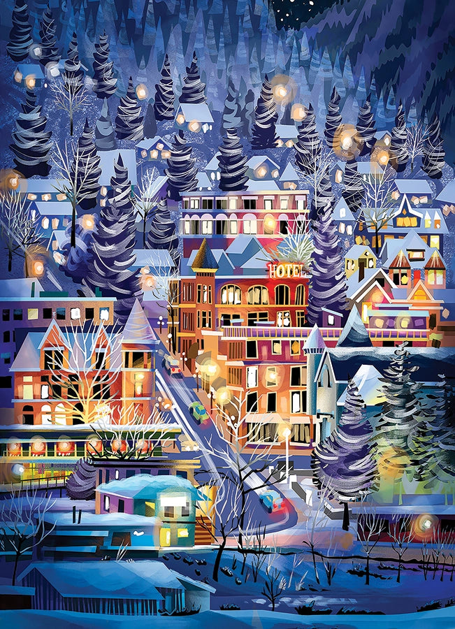 Ski Town 500-Piece Cobble Hill Puzzle
