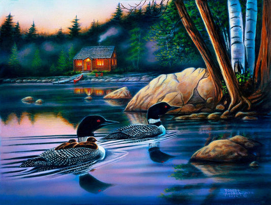 Backwater Loons 500 pc Puzzle