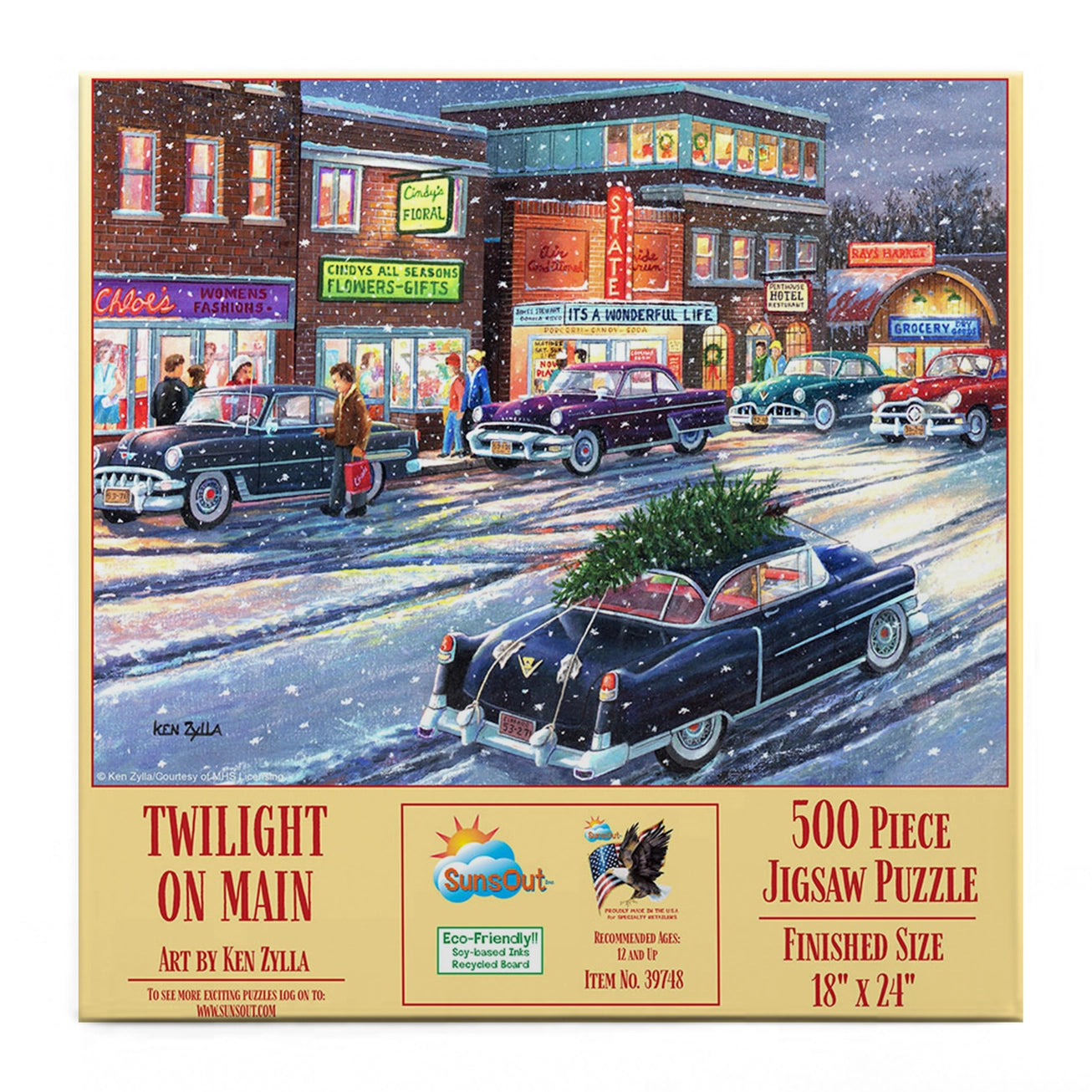 Twilight On Main 500 Pc Puzzle