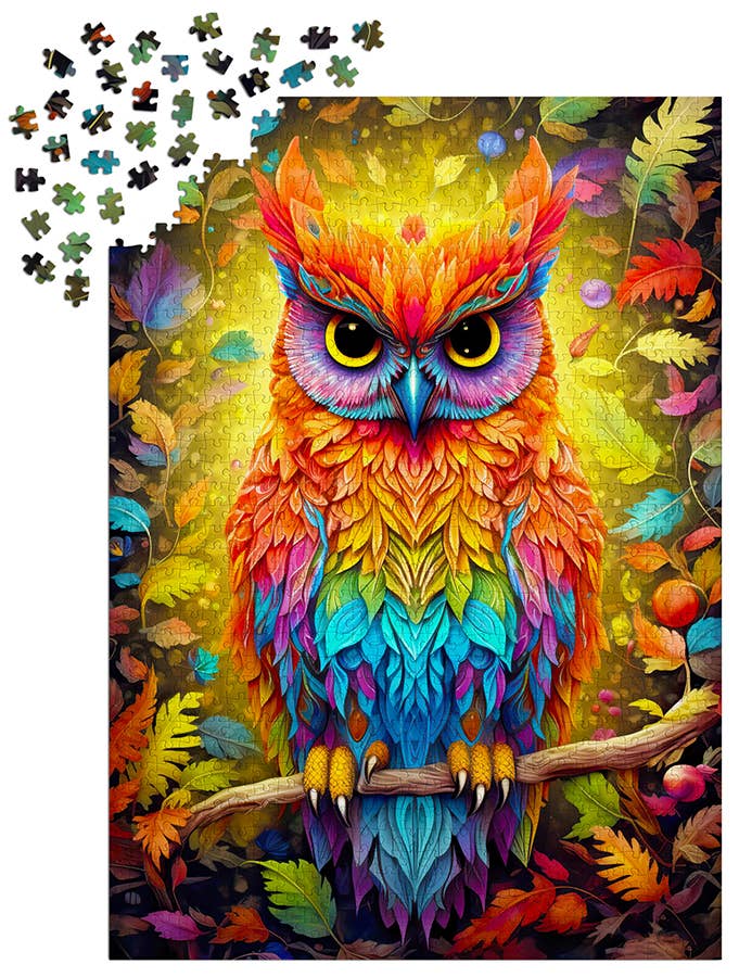 Autumnal Owl 1000-Piece Enjoy Puzzle