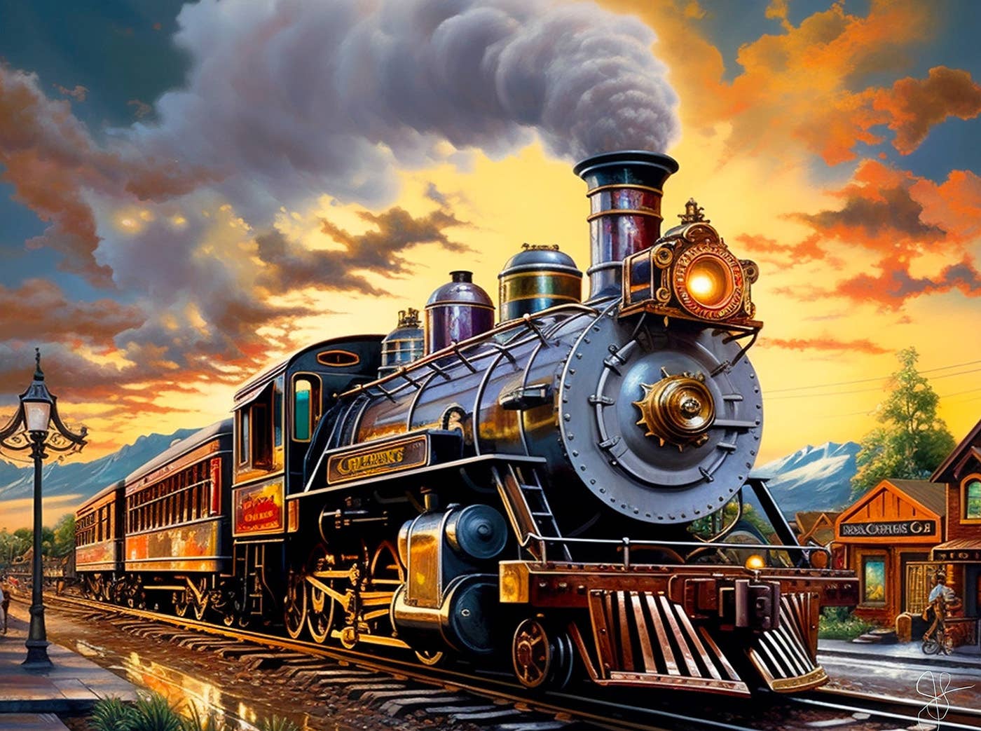 Train Home 1000 pc Puzzle