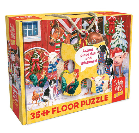 Festive Farmyard Greetings (35-Piece) Floor Puzzle